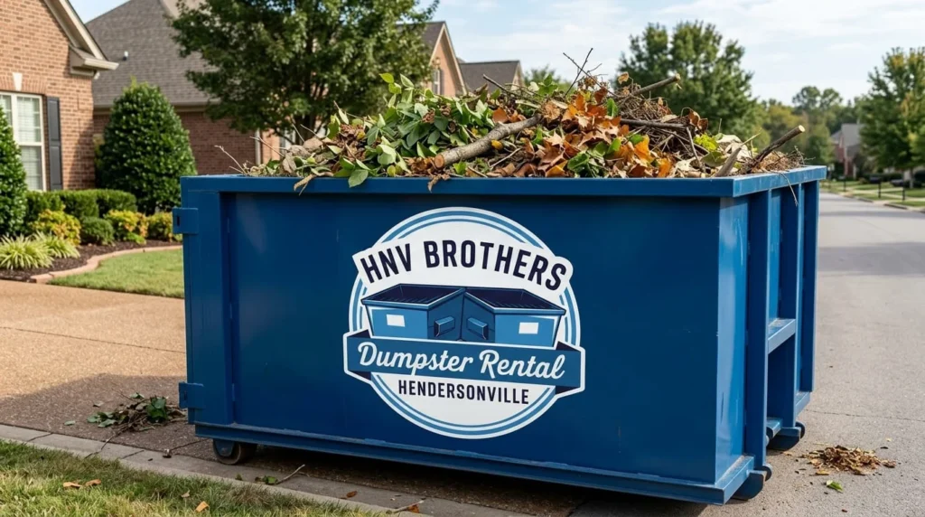 Yard Waste Dumpster Rental Hendersonville NC-img